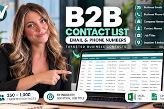 build a targeted b2b email and phone list