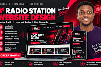 radio station website, online radio website, internet radio website, streamer