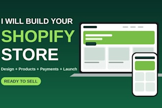 build, manage and customize a shopify website that sells