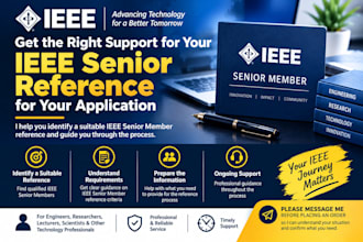 help you get ieee senior references for your application