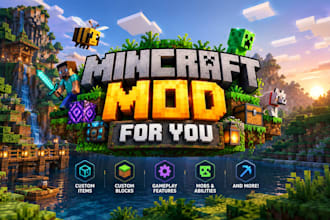 create custom minecraft mods for you