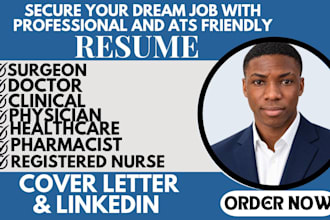 write an ats healthcare, nursing, physician, surgeon, biotech and medical resume