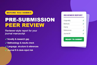 do pre submission peer review of your journal manuscript