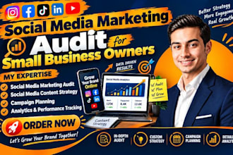 audit social medial marketing content strategy campaigns planning analytics