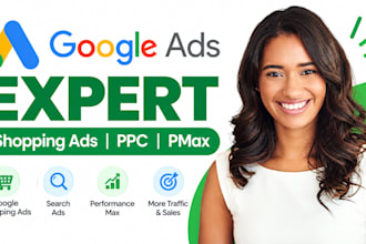 set up google ads, shopping ads and performance max campaigns