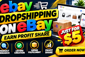 do ebay drop shipping on profit share and do ebay VA and ebay seo listing