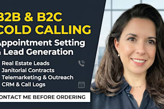 be your commission based b2b b2c cold calling telemarketer