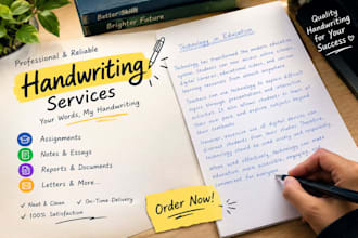 write anything with my beautiful handwriting