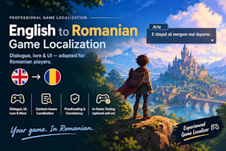 localize your game in romanian and english