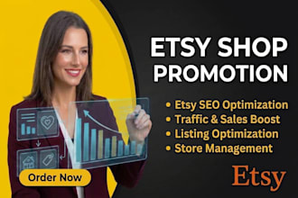 do etsy shop promotion, etsy SEO, etsy marketing, and traffic boost