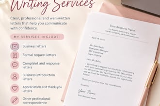 write professional business letters