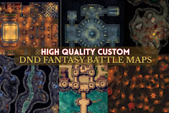 make custom dnd battle game maps, fantasy rpg encounter maps, ttrpg map designs