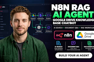 build n8n rag ai agent google drive knowledge base chatbot
