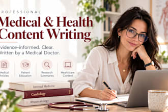 write professional medical and health content