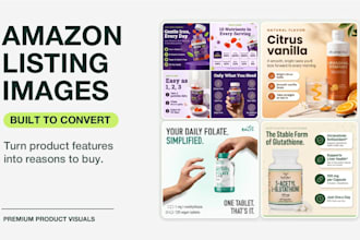 design amazon listing images and infographics