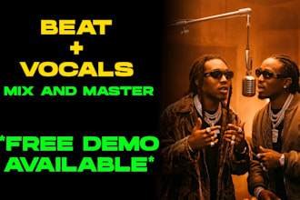 mix and master your vocals with beat in any genre