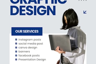 desgin social media post and canva design