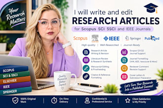 write and edit research articles for scopus sci ssci and ieee pubmed journals