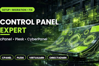 install cpanel, whm, plesk, cyberpanel, any hosting control panel