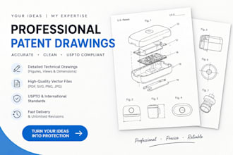 draw uspto utility and design patent drawings