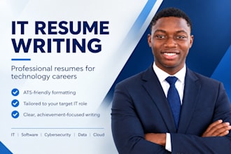 write an IT resume, tech resume, and ats friendly technology CV