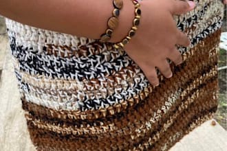 create custom coloured crochet bags