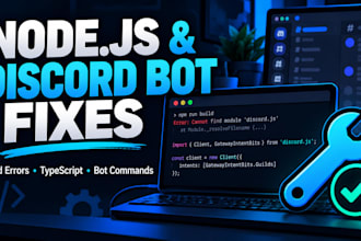 troubleshoot nodejs and discord bot errors