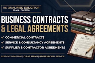 draft a vendor, supplier, or independent contractor agreement