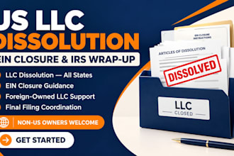 do company dissolution company registration llc formation and close ein quickly