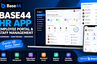 base44 HR app, employee portal and staff management system