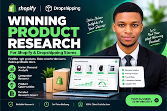 research profitable products for shopify and dropshipping stores