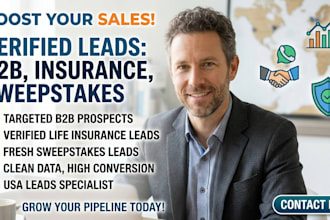 targeted b2b lead generation insurance leads and sweep leads