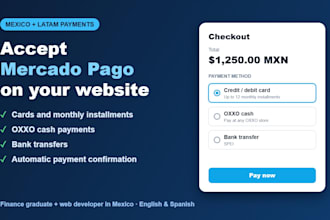 integrate mercado pago payments into your website