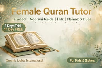 teach holy quran with tajweed, noorani qaida and hifz online