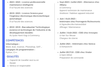 creation de ton CV