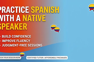 be your conversational spanish tutor or practice partner