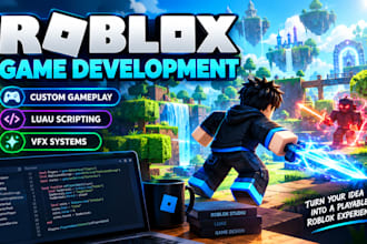 develop a custom roblox game with lua scripting