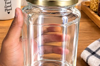 glass jar 3d design