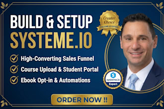 build landing page, webinar funnel for online course creators, ebook funnel