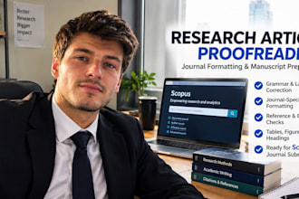 proofread and format your completed research article for journal submission
