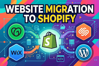 migrate godaddy wix squarespace wordpress website to shopify