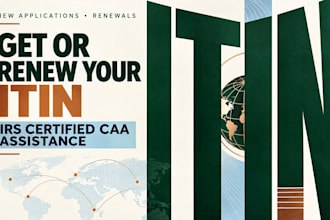help you get or renew itin number as irs certified caa