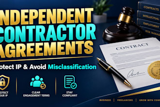 draft an independent contractor agreement and freelancer contract