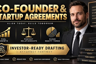 draft a founder agreement and co founder equity contract