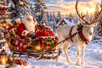 compose christmas songs and record live holiday instruments