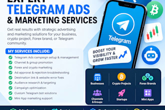 fix telegram ads issues, fix bot channel telegram ads, forex promotion