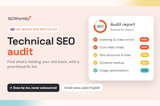 do a technical SEO audit with a prioritised action plan