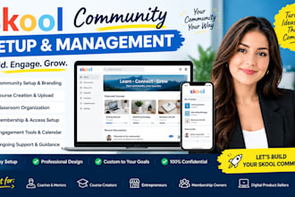 setup skool community create courses upload lessons and membership