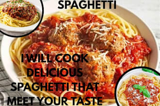cook delicious spaghetti with good taste and nice aroma