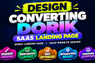 design converting dorik saas landing page dorik landing page saas website design
